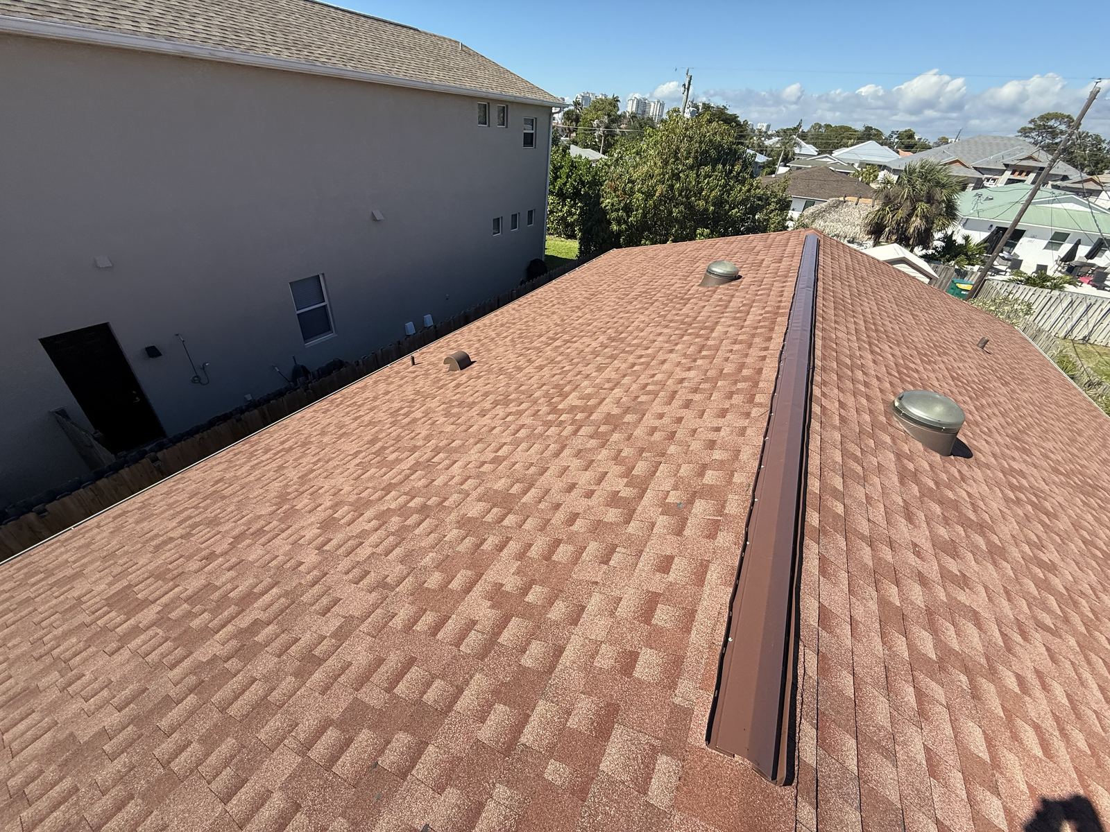 Shingle roof after replacement, second example